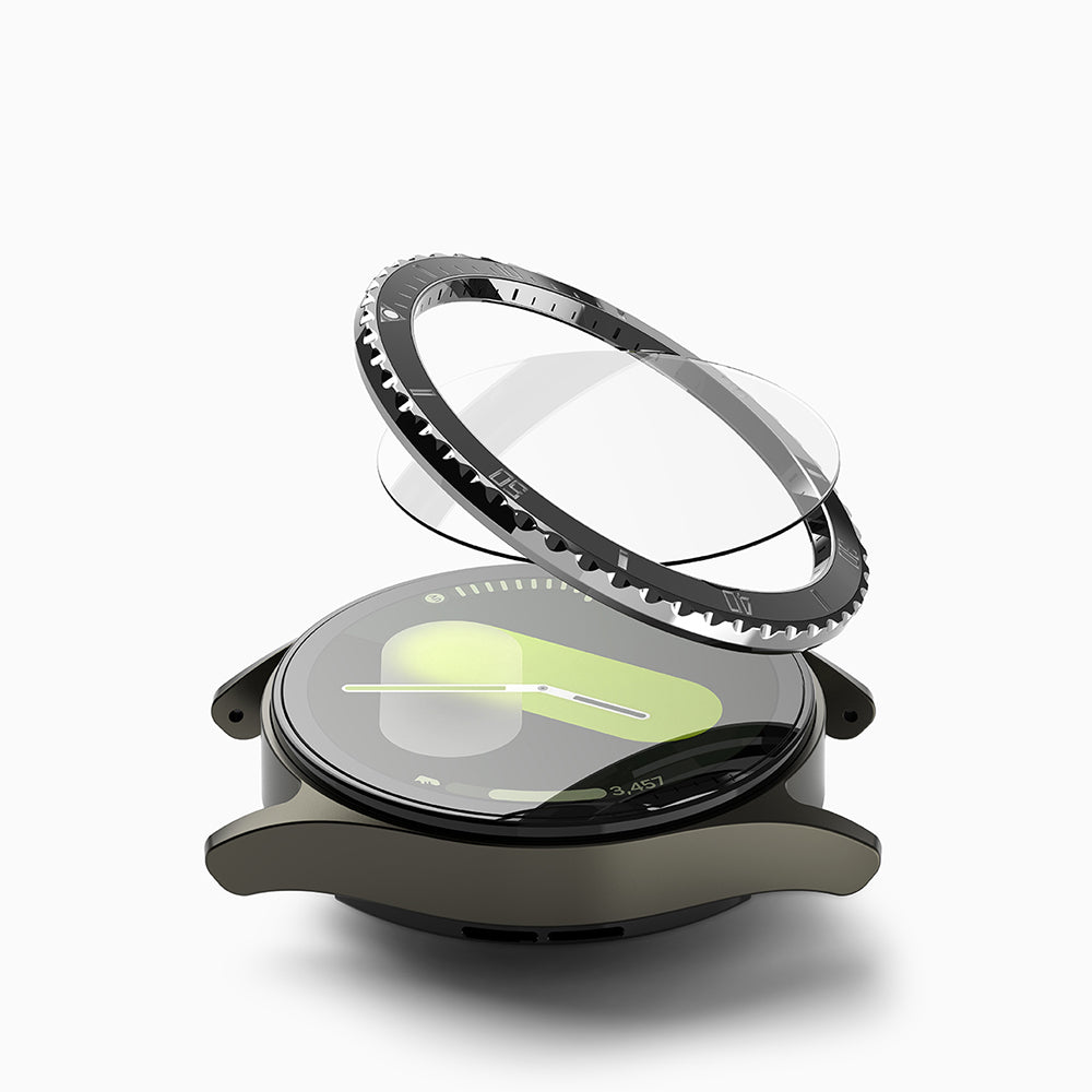 Rama Protectie Ringke Premium Styling pentru Samsung Galaxy Watch7 44mm, Model 4, Neagra
