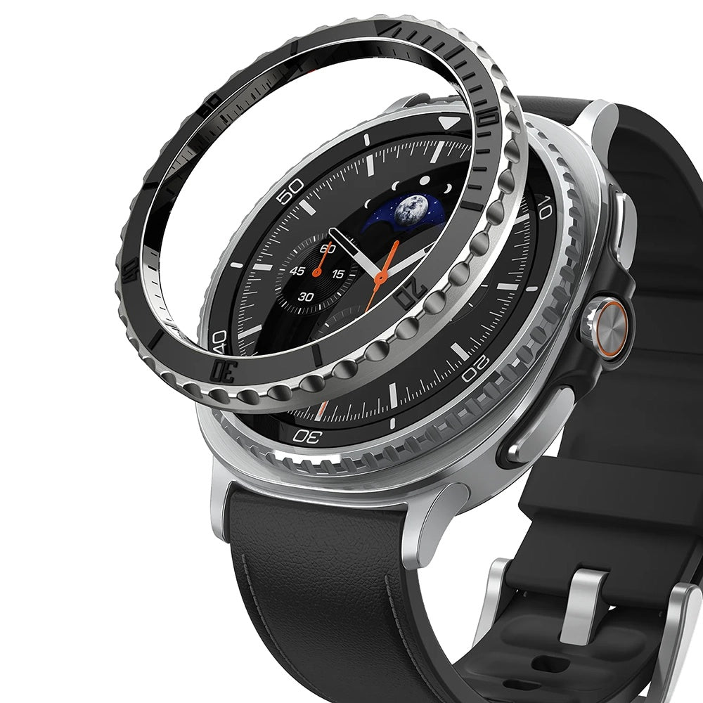 Rama Protectie Ringke Premium Styling pentru Samsung Galaxy Watch8 Classic, Neagra