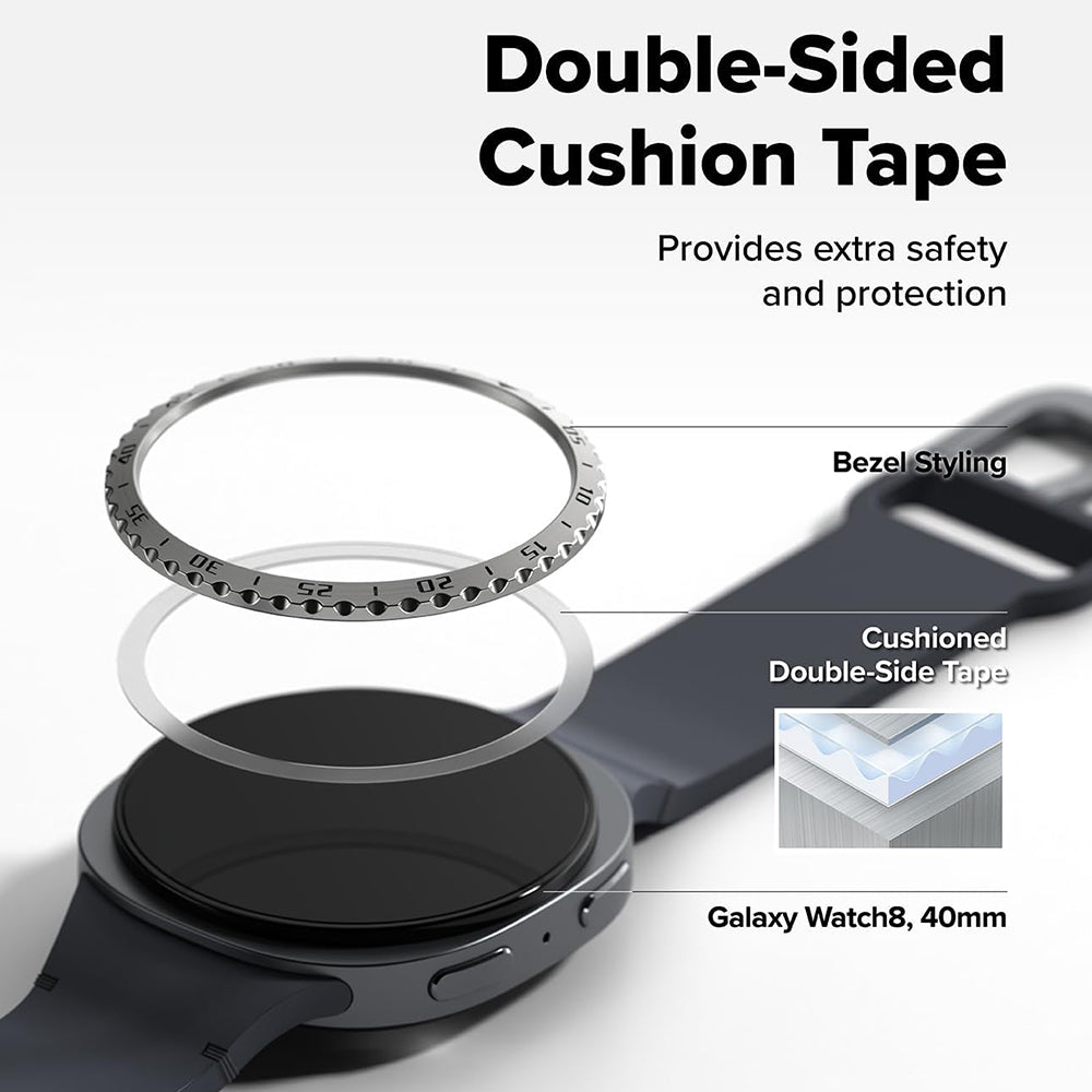 Rama Protectie Ringke Inner Styling pentru Samsung Galaxy Watch8 Classic, Neagra