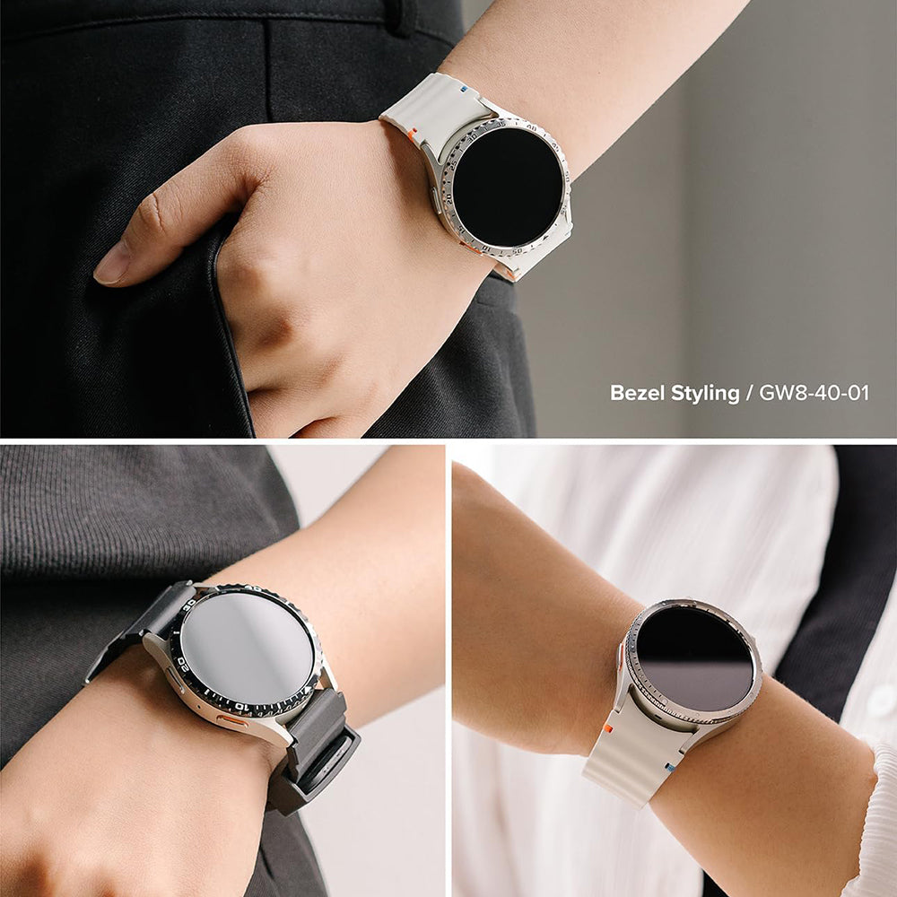 Rama Protectie Ringke Inner Styling pentru Samsung Galaxy Watch8 Classic, Neagra