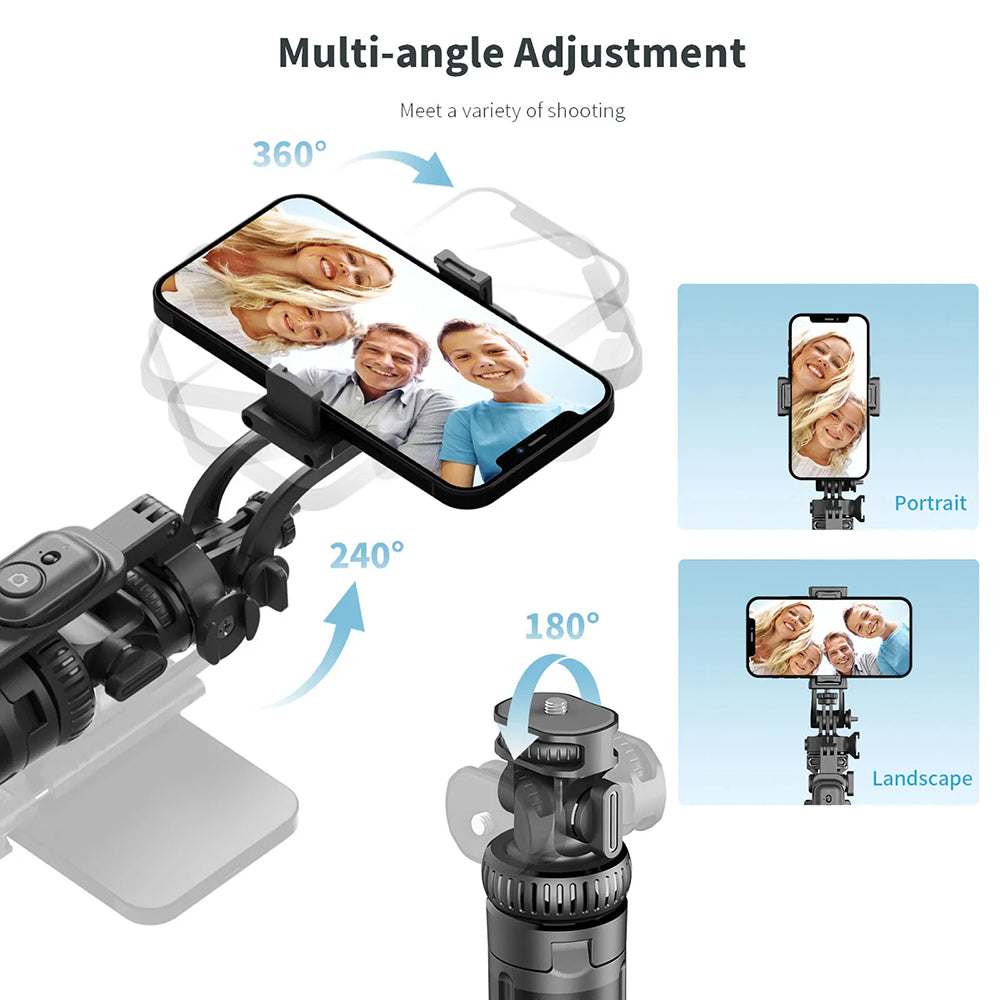 Selfie Stick Bluetooth Techsuit C05, Universal, Negru