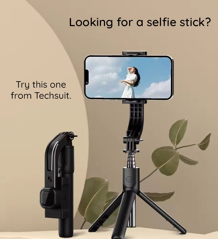Selfie Stick Bluetooth Techsuit C06, Universal, Negru