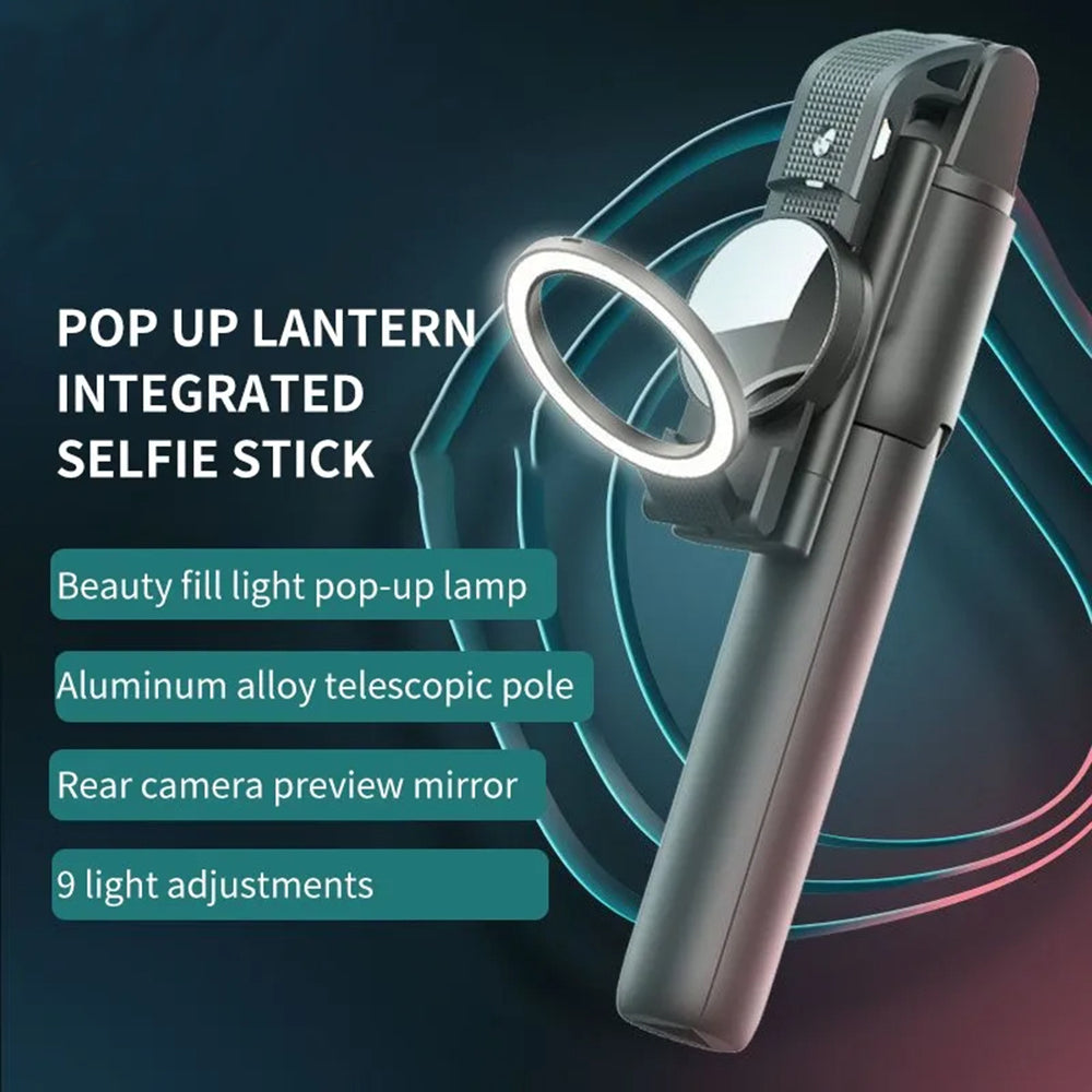 Selfie Stick Bluetooth Techsuit K13, Universal, Negru