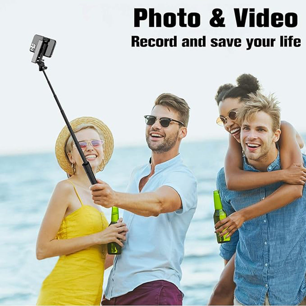 Selfie Stick Bluetooth Techsuit K22, Universal, Negru