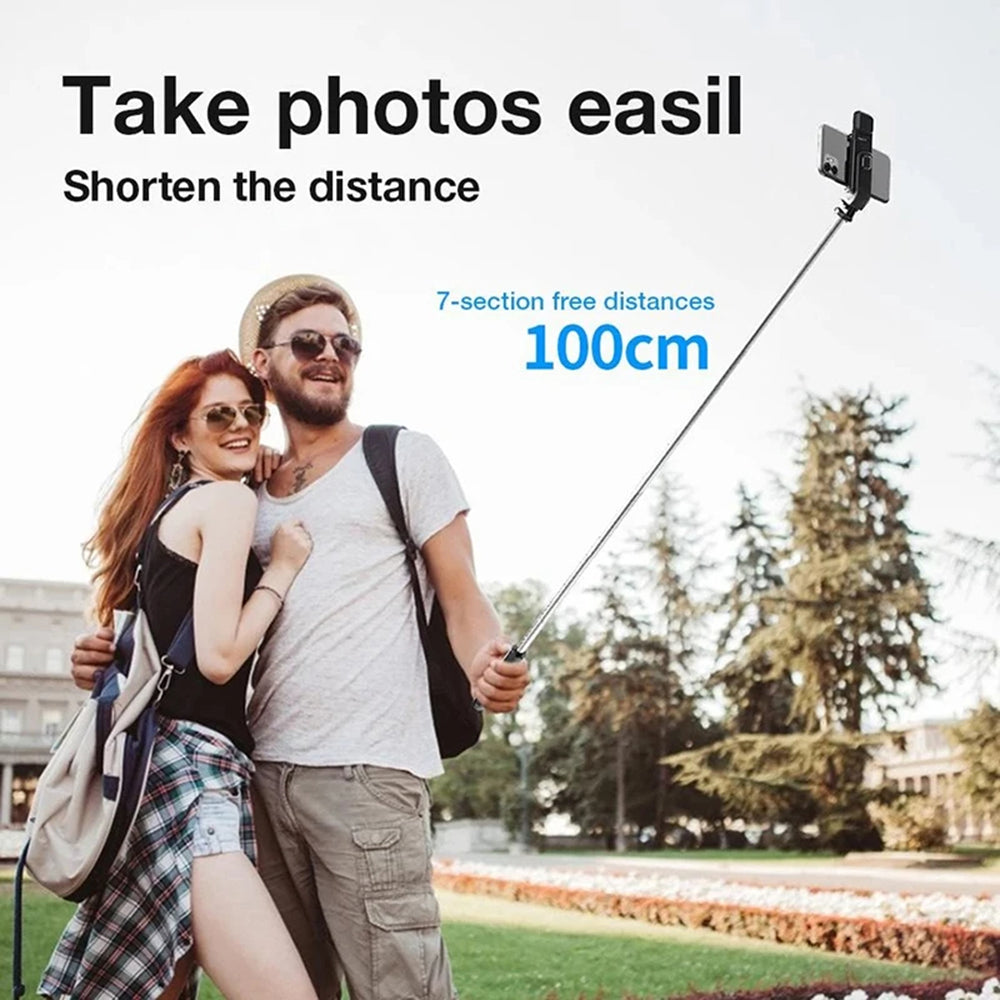 Selfie Stick Bluetooth Techsuit L02s, Universal, Negru
