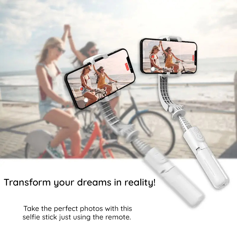 Selfie Stick Bluetooth Techsuit L08Mini, Universal, Negru