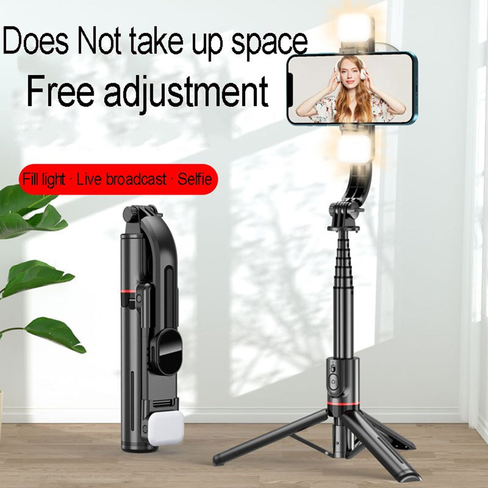 Selfie Stick Bluetooth Techsuit L12D, Universal, Negru
