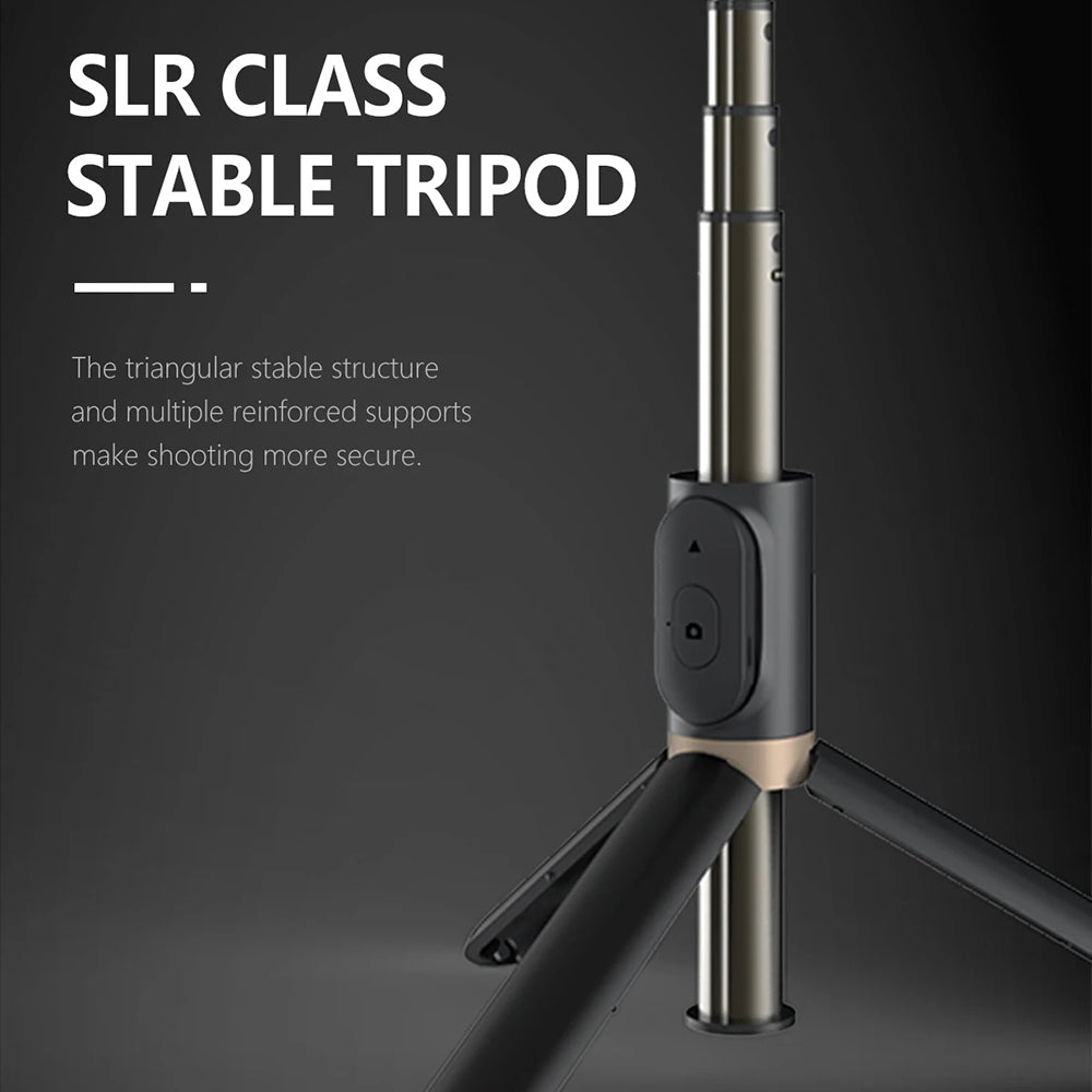 Selfie Stick Bluetooth Techsuit Q03s, Universal, Negru