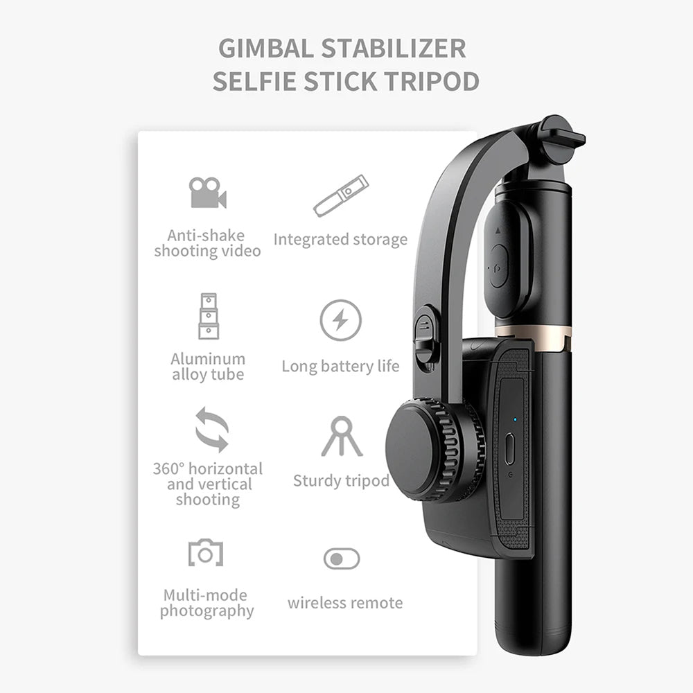 Selfie Stick Bluetooth Techsuit Q08, Universal, Negru