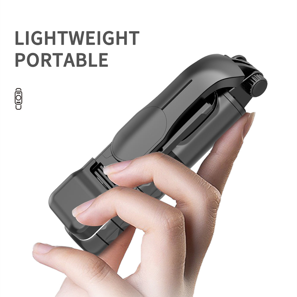 Selfie Stick Bluetooth Techsuit Q11, Universal, Negru