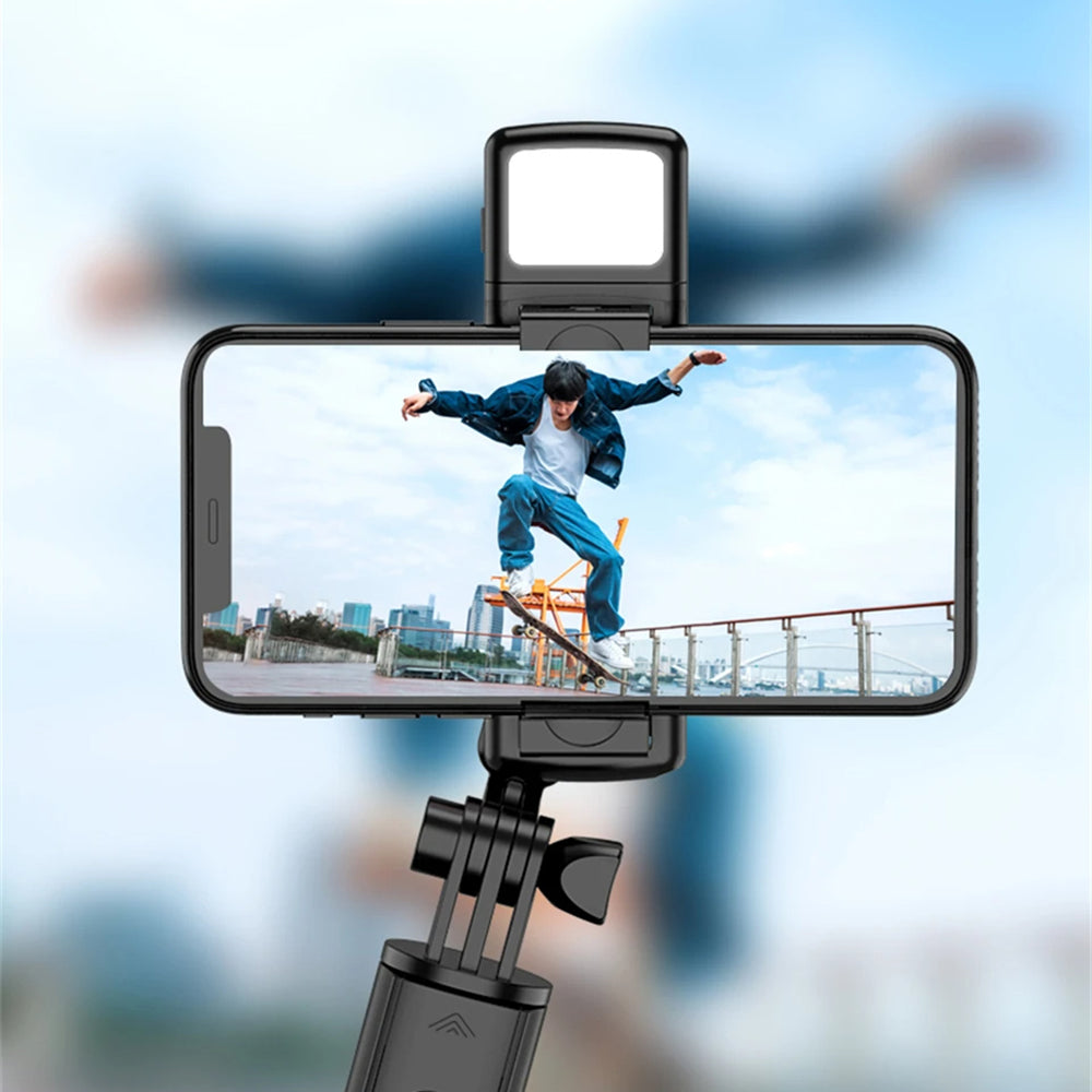 Selfie Stick Bluetooth Techsuit S03-S, Universal, Negru