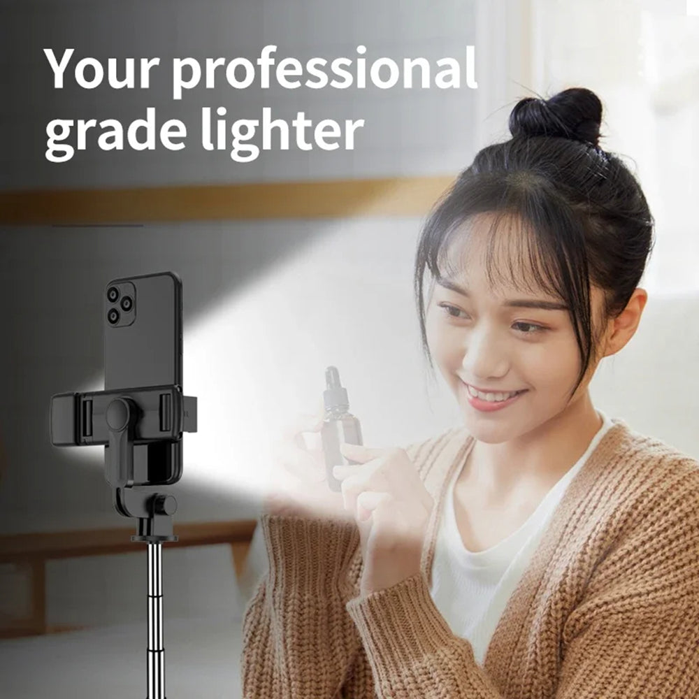 Selfie Stick Bluetooth Techsuit S03-S, Universal, Negru