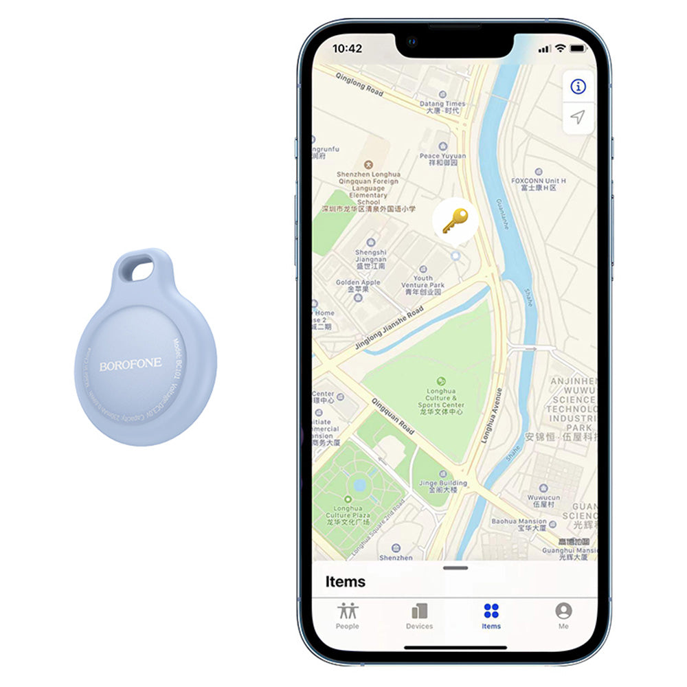 SmartTag Borofone BC101 Exquisite pentru iOS Series, Negru
