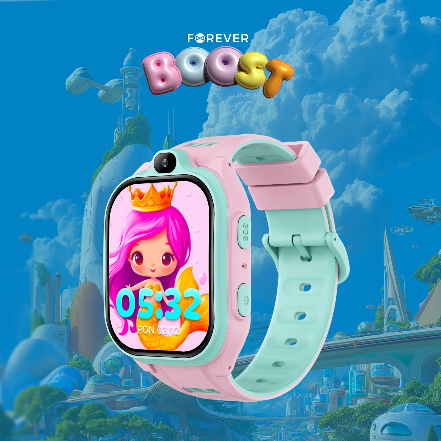 Smartwatch Forever Kids Boost KW-530 Call, Roz