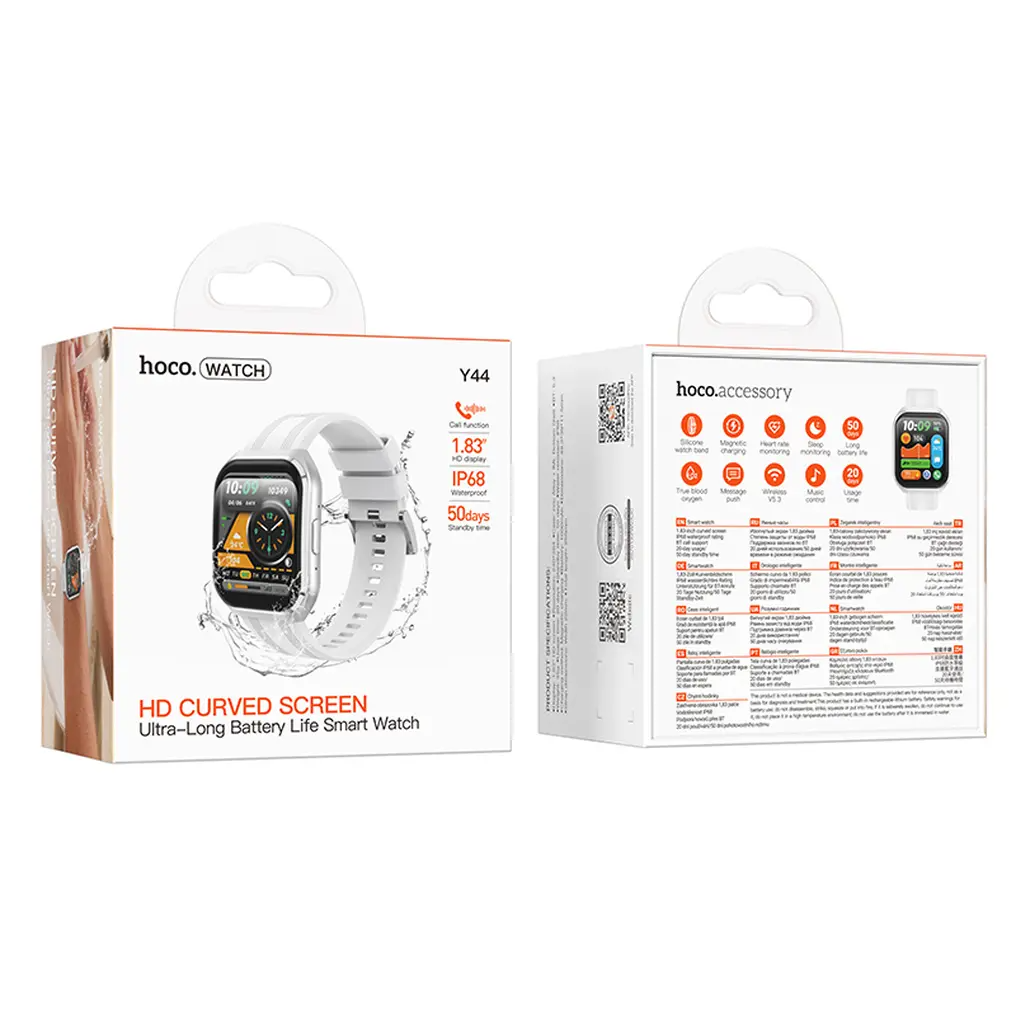 Smartwatch HOCO Y44 Call, Argintiu