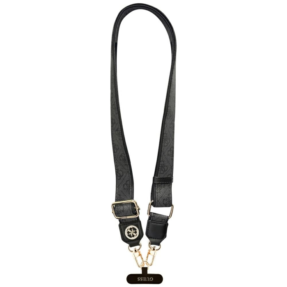 Snur Telefon Guess 4G Strass Metal Logo, Negru