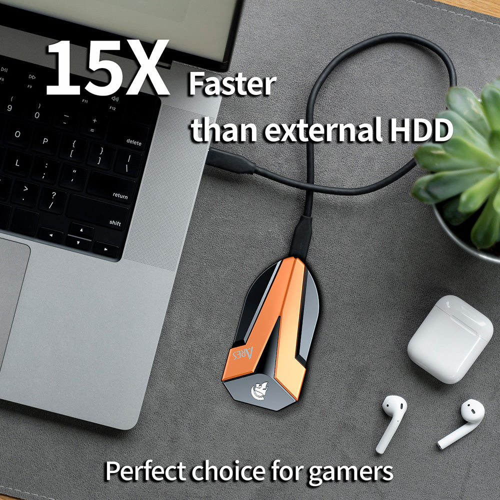 Solid State Drive (SSD Extern) Dato Ares Amber Shield, 2TB, Negru ARSASE-2TB