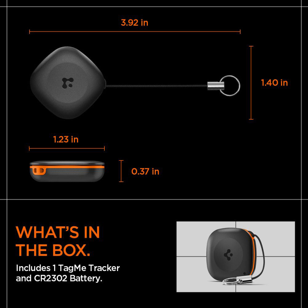 Spigen SmartTag TagMe pentru iOS Series, Negru AHP07580