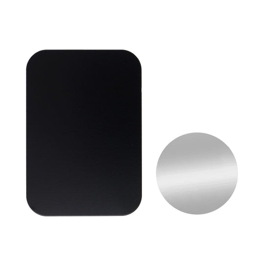 Sticker Metalic OEM pentru suport auto magnetic, Set 2 bucati, Negru