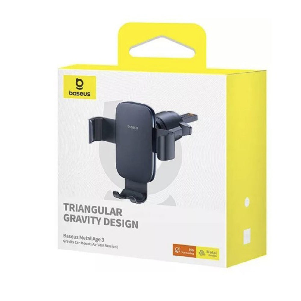 Suport Auto Baseus Metal Age 3, 4.7inch - 6.7inch, Negru C40467600111-01