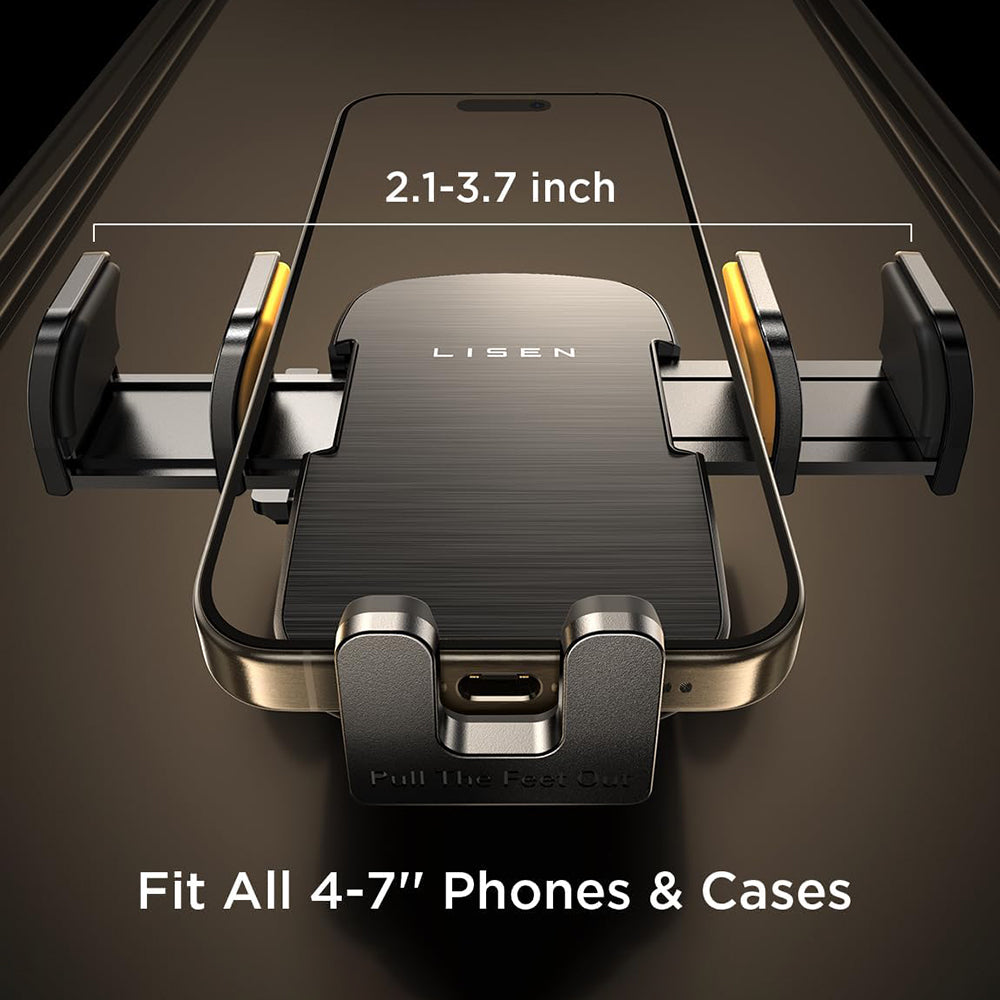 Suport Auto Lisen 2in1, 4.7inch - 7.2inch, Negru YL0222040016