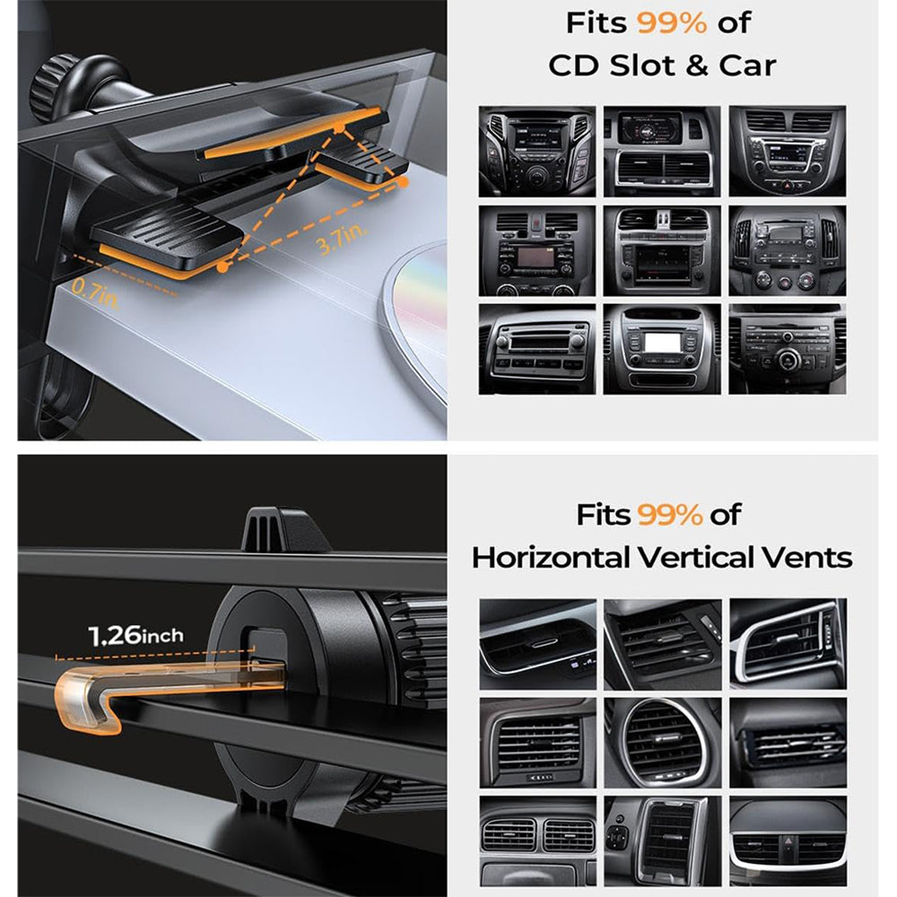 Suport Auto Lisen 2in1, 4.7inch - 7.2inch, Negru YL0222040016