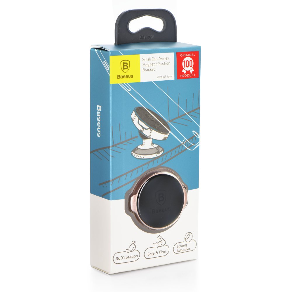 Suport Auto Magnetic Baseus Small Ears Bracket, Universal, Negru SUER-B01