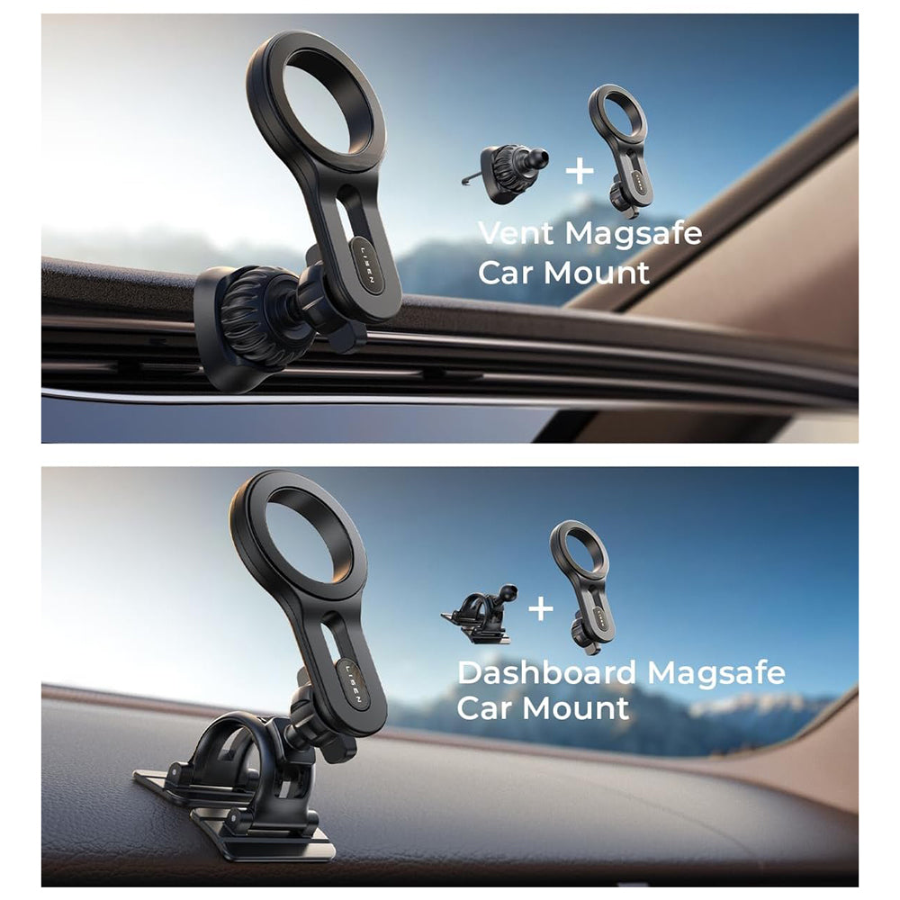 Suport Auto Magnetic Lisen, Universal, Negru YL0224050011