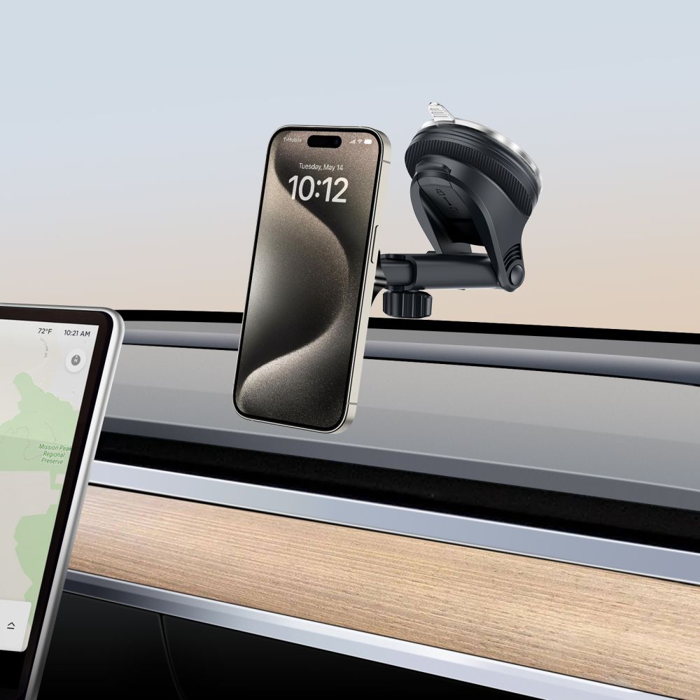 Suport Auto Magnetic Tech-Protect N56 2in1, Universal, Negru