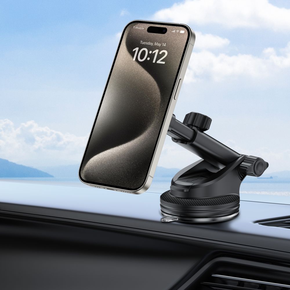 Suport Auto Magnetic Tech-Protect N56 2in1, Universal, Negru