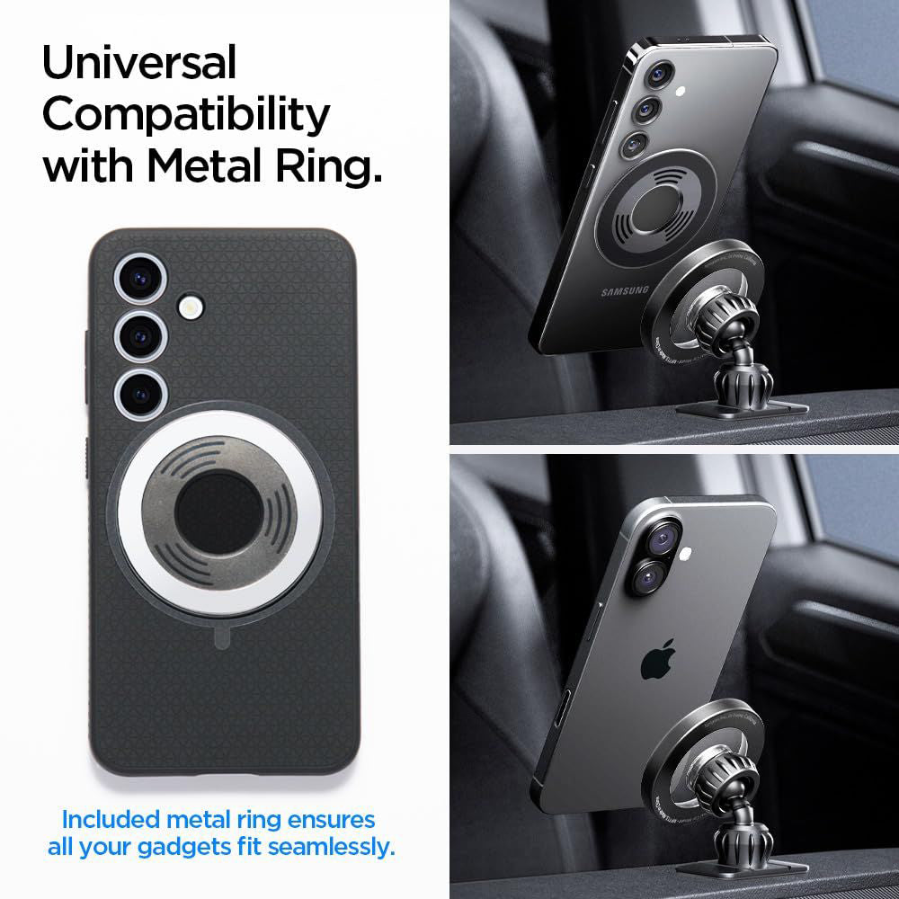 Suport Auto Magnetic Spigen MFT13, Universal, Argintiu ACP08314