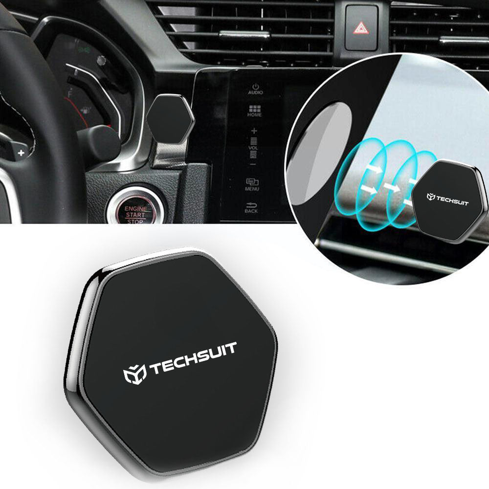 Suport Auto Magnetic Techsuit HOLD210-C, Universal, Negru