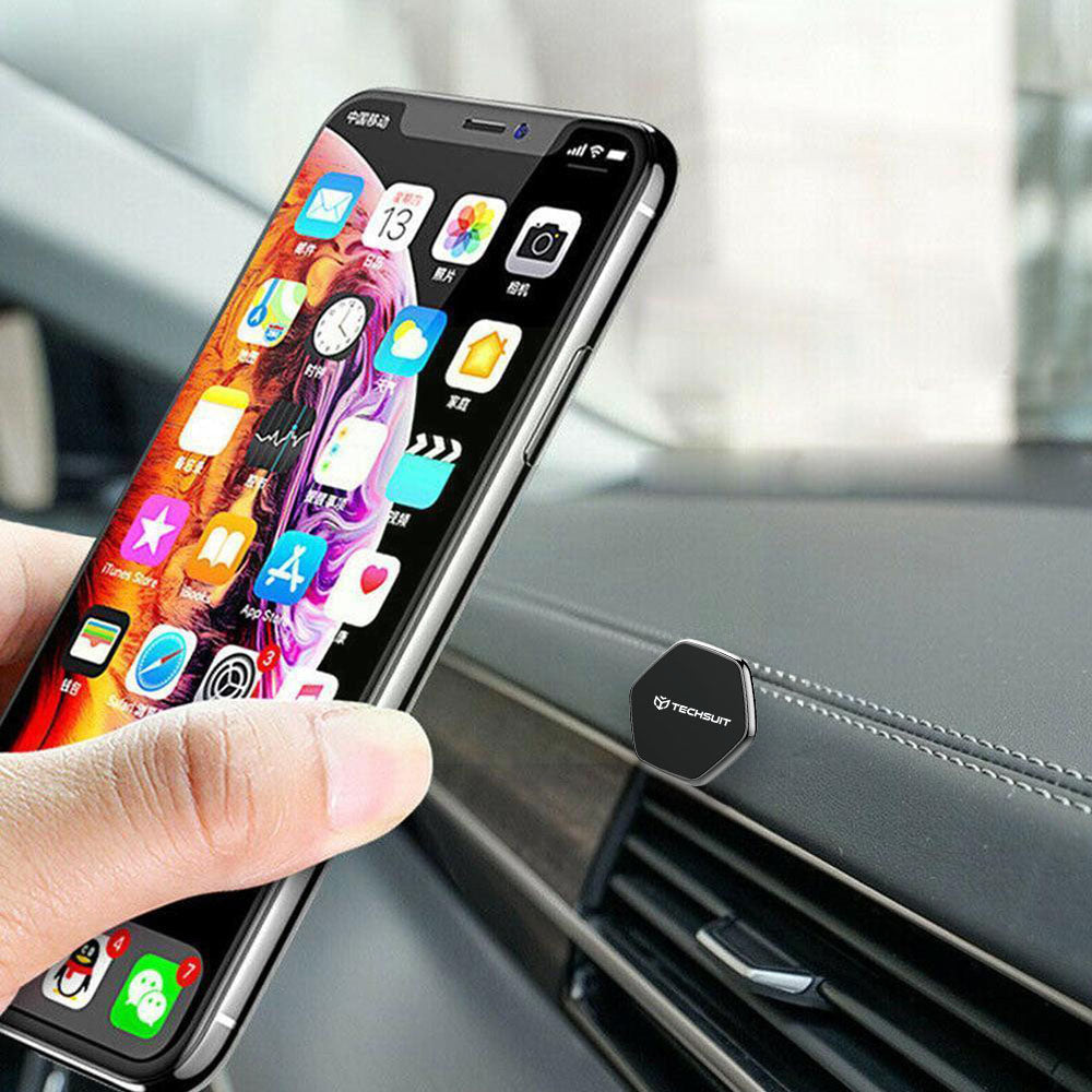 Suport Auto Magnetic Techsuit HOLD210-C, Universal, Negru