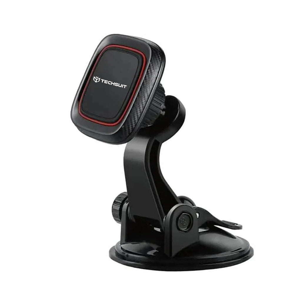 Suport Auto Magnetic Techsuit S6, Universal, Negru Rosu