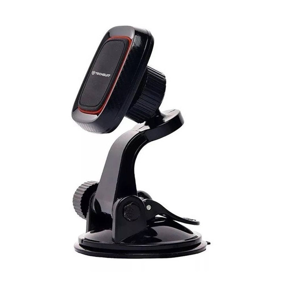 Suport Auto Magnetic Techsuit S6, Universal, Negru Rosu