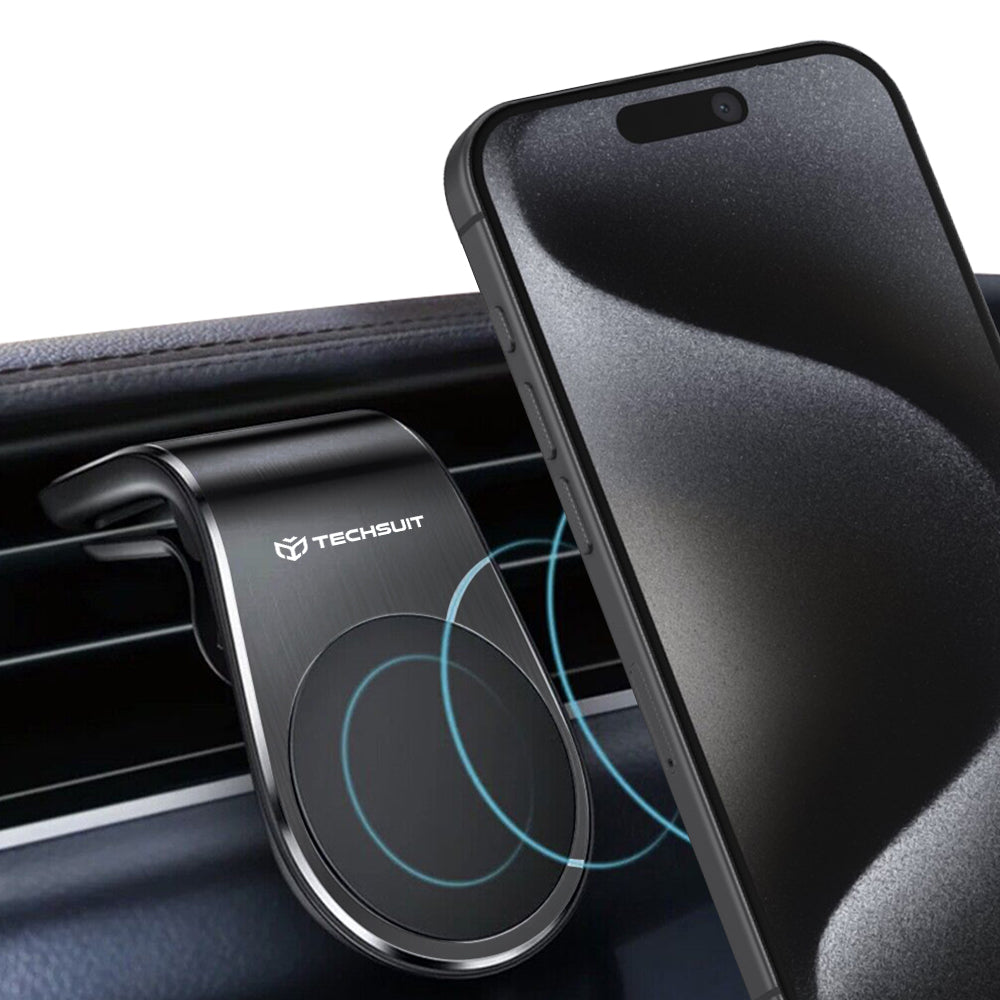 Suport Auto Magnetic Techsuit S7, Universal, Argintiu