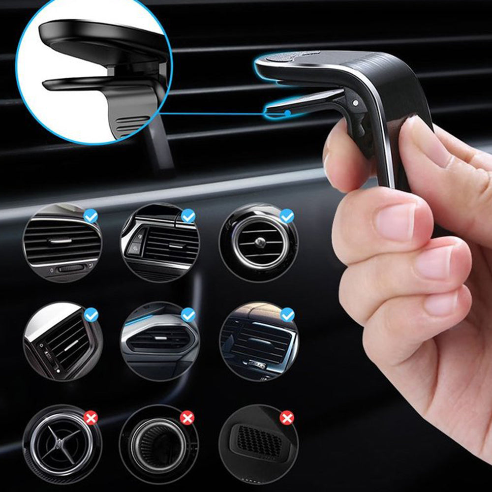 Suport Auto Magnetic Techsuit S7, Universal, Argintiu