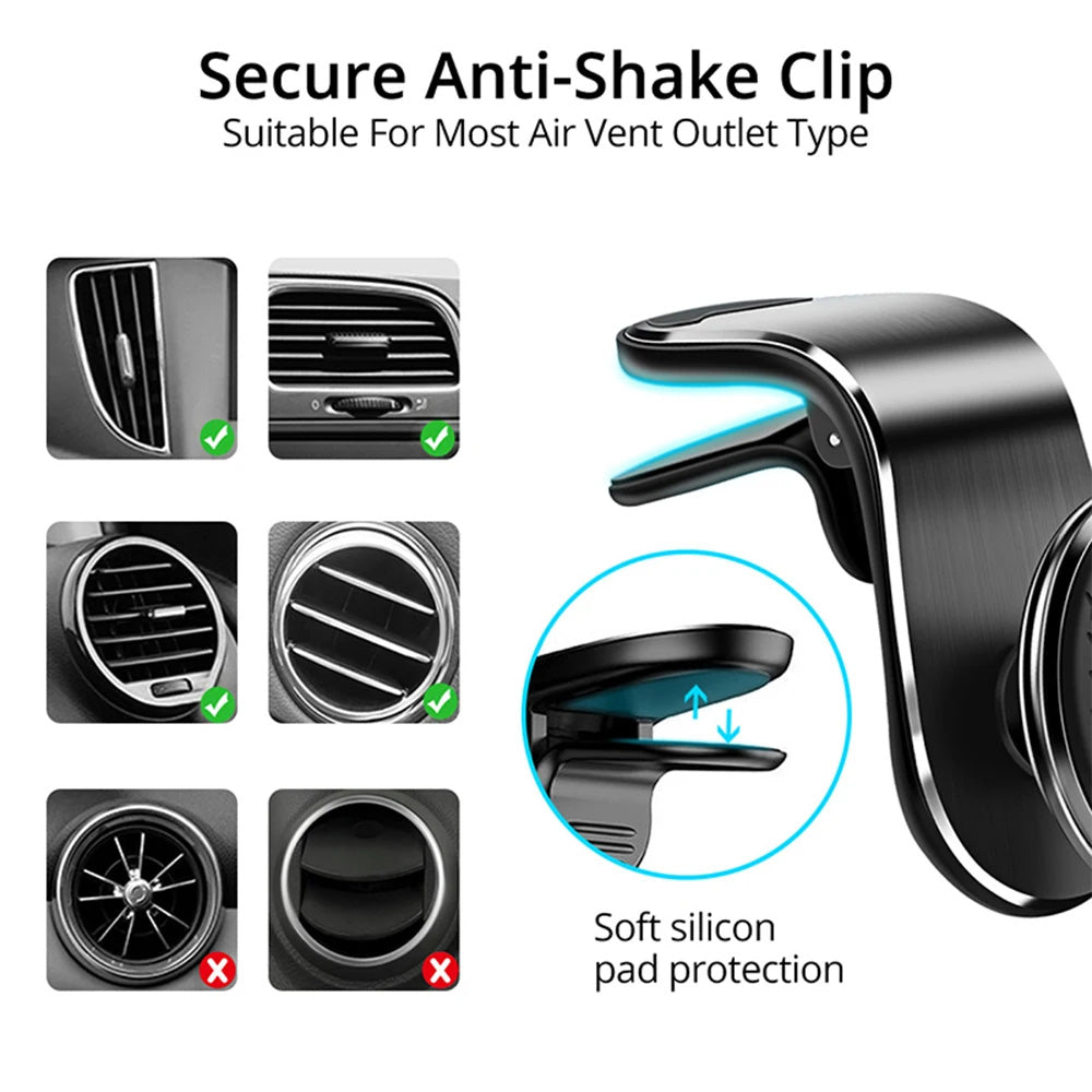 Suport Auto Magnetic Techsuit S8, Universal, Argintiu