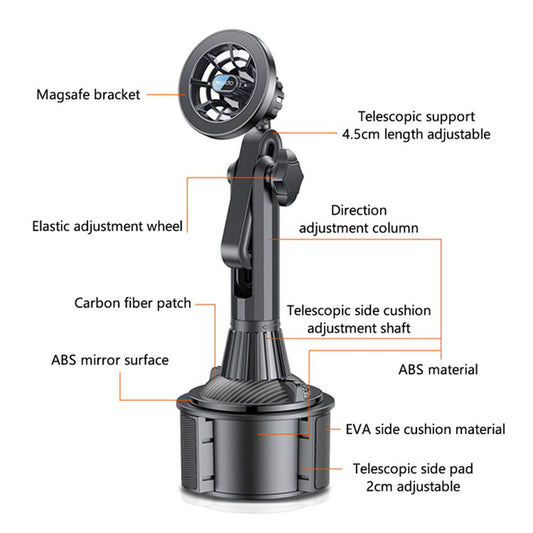 Suport Auto Magnetic Yesido C200, Universal, Negru