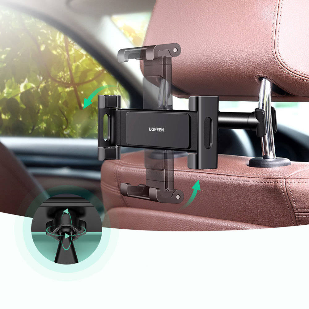 Suport Auto Tetiera UGREEN LP160 (60108) pentru Telefon / Tableta, 4.7inch - 12.9inch, Negru