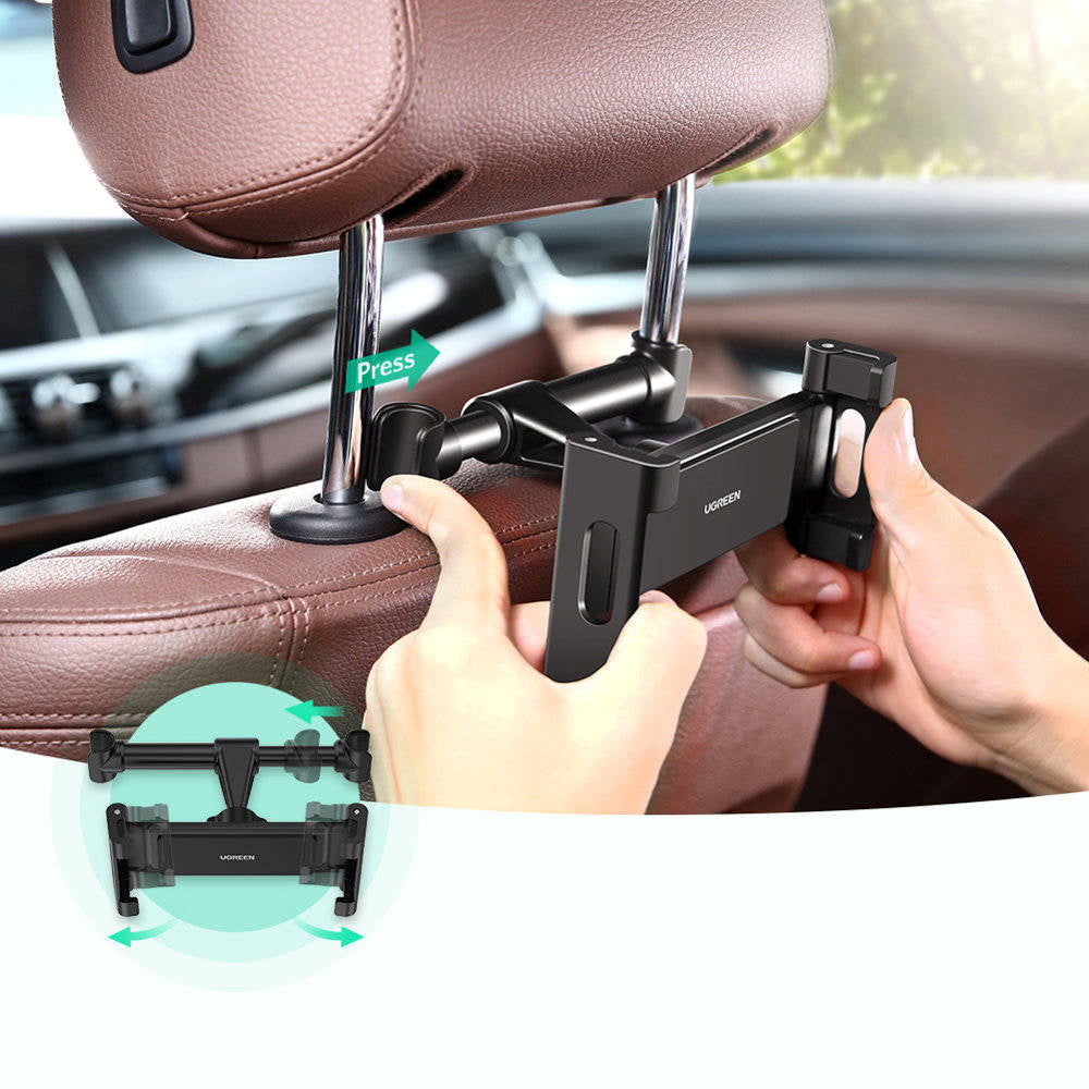 Suport Auto Tetiera UGREEN LP160 (60108) pentru Telefon / Tableta, 4.7inch - 12.9inch, Negru