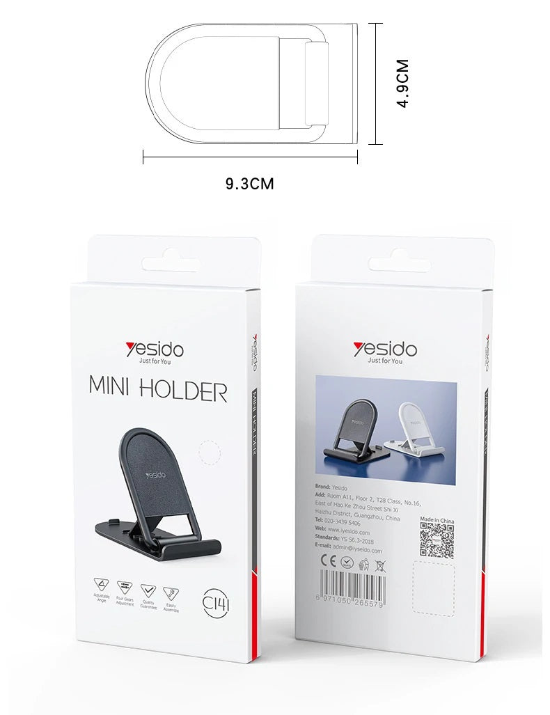 Suport Birou Yesido C141, 4.7inch - 7.9inch, Negru