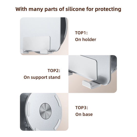 Suport Birou Yesido C293 pentru Telefon / Tableta, 4.5inch - 13inch, Argintiu