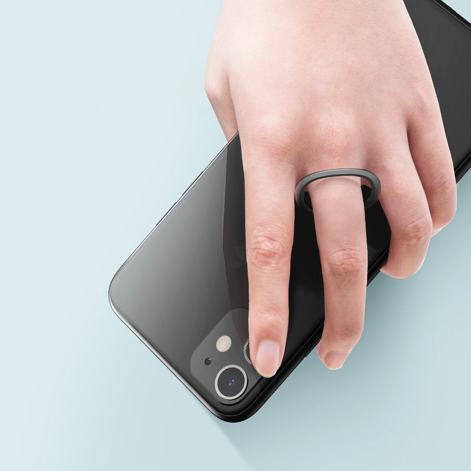 Baseus Ultrathin Universal Handy-Halterung mit Ring | Grau