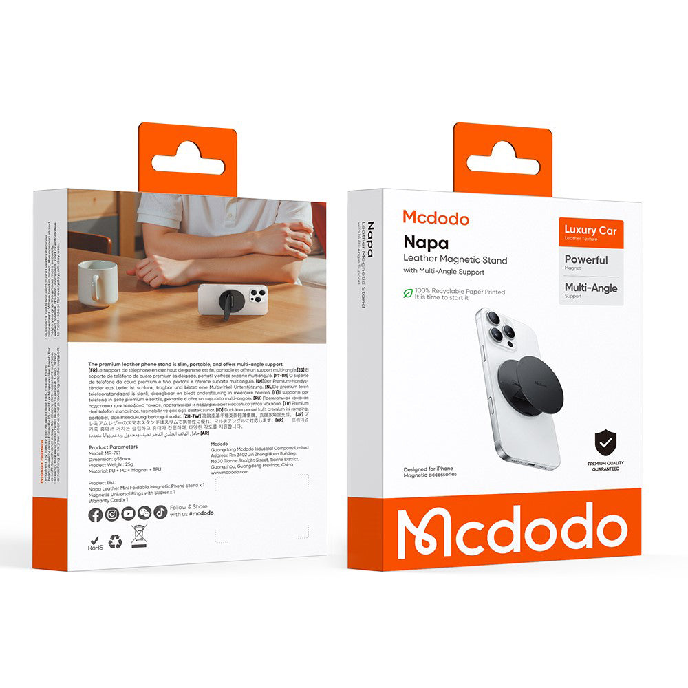 Suport Inel McDodo MR-7910, Universal, Negru