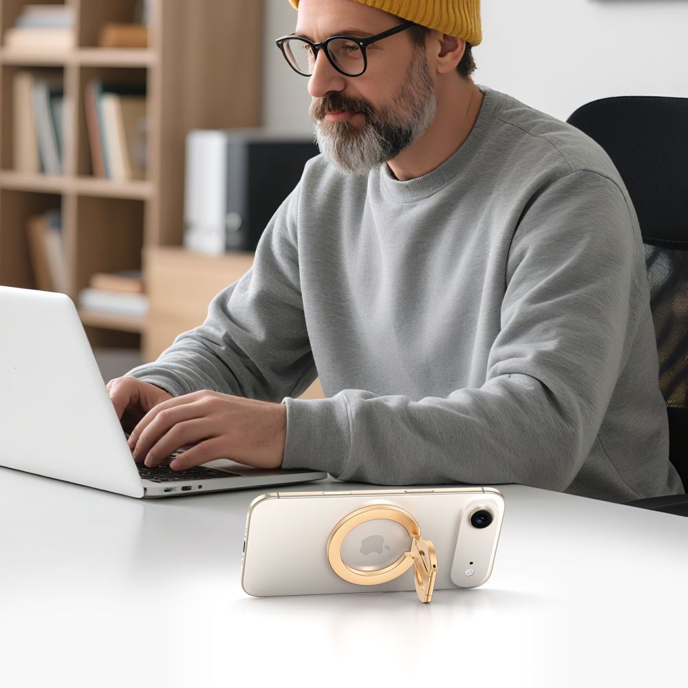 Suport Inel Tech-Protect MMR400 Lamano, Universal, Auriu