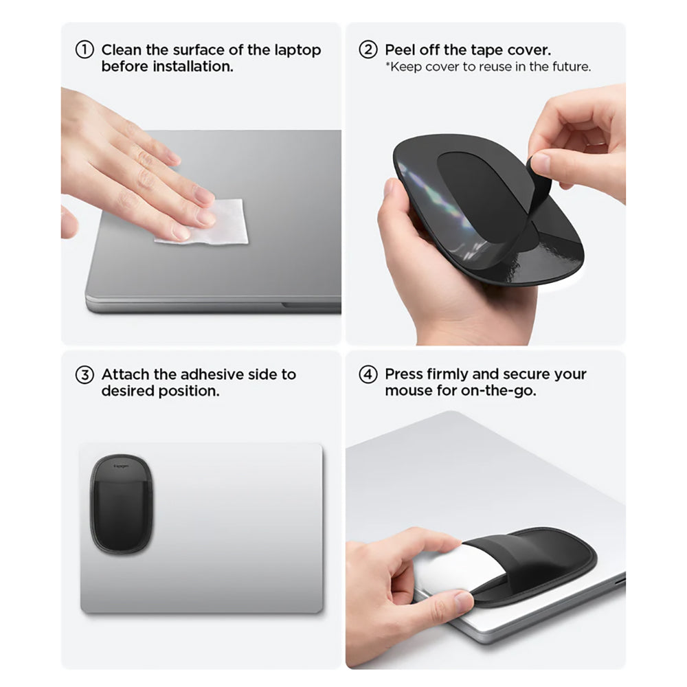 Suport Mouse Spigen LD220, Negru APP11227