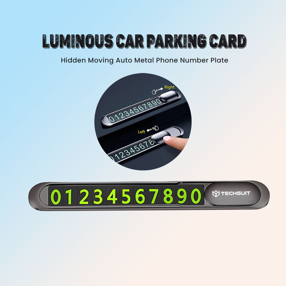 Suport Numar Telefon Auto Techsuit PNP1