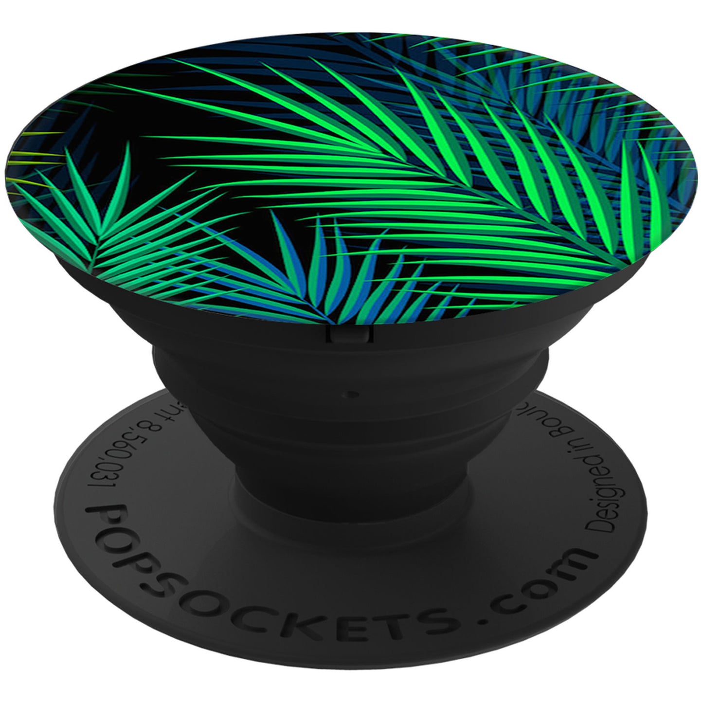 Suport PopGrip Popsockets Midnight Palms, Multicolor