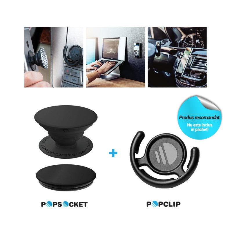 Suport PopGrip Popsockets Midnight Palms, Multicolor